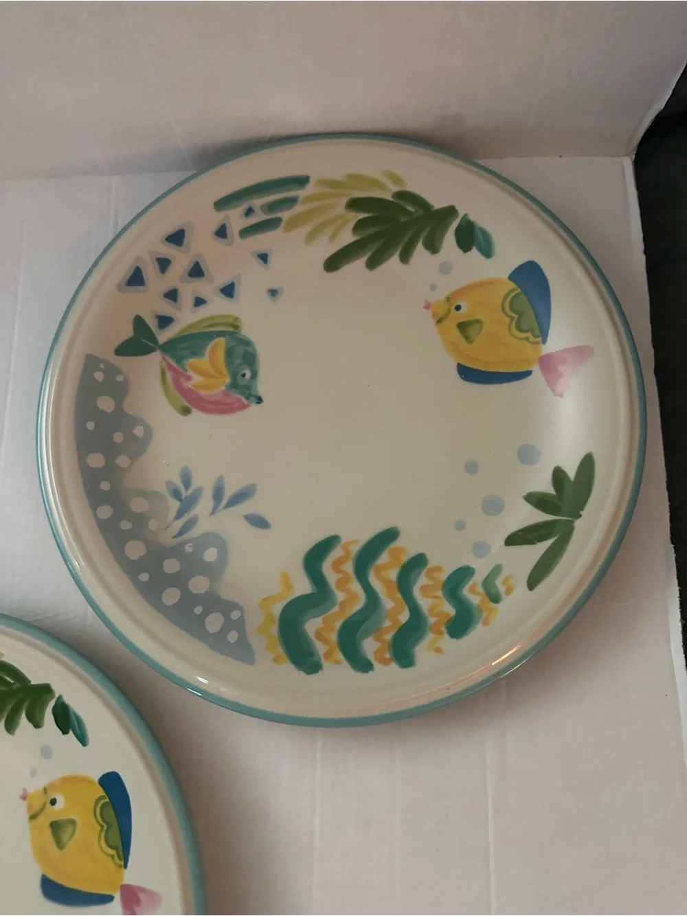 Studio Nova Barrier Reef Y2318 Set of 3 Dinner Plates Tropical Fish 10.5